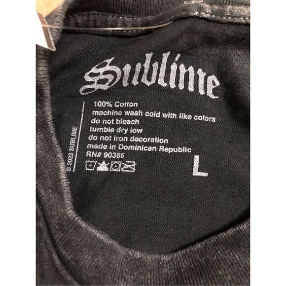 Sublime Long Beach Black Vintage Washed Band Tshirt Men’s Size Large - Picture 3 of 3